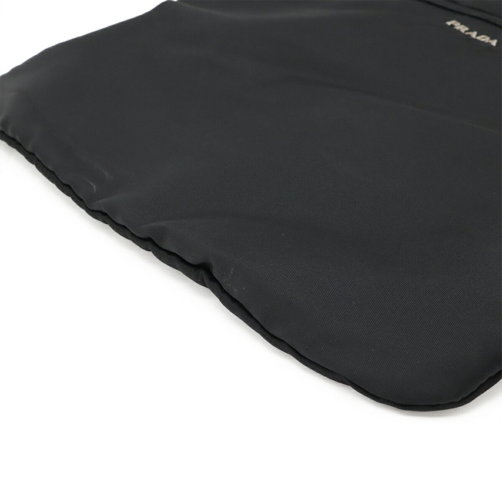 Prada Logo Drawstring Pouch Multi Pouch Case Blac… - image 3